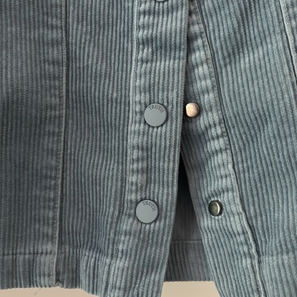 Blue Corduroy Snap-Front Skirt TRUTH BY REPUBLIC Size 6 - Picture 3 of 15